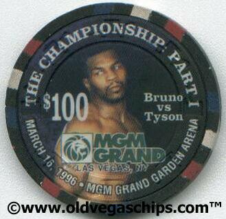 MGM Grand Tyson VS. Bruno $100 Casino Chip