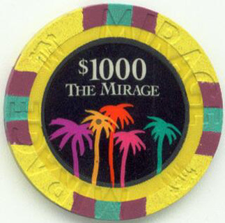 Mirage Hotel $1,000 Casino Chip