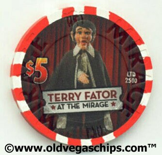Mirage Hotel Terry Fator & Maynard 2009 $5 Casino Chip