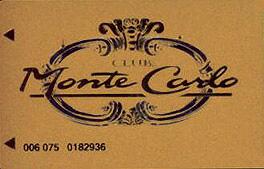 Monte Carlo Casino Slot Club Card