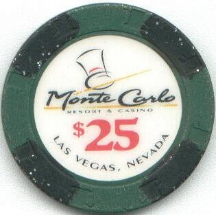 Las Vegas Monte Carlo $25 Casino Chip