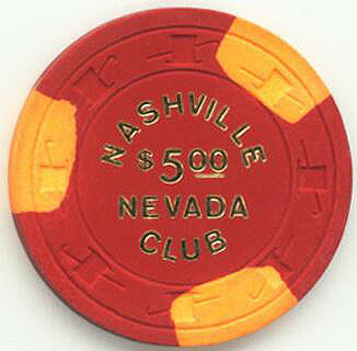 Nashville Nevada Club $5 Casino Chip 