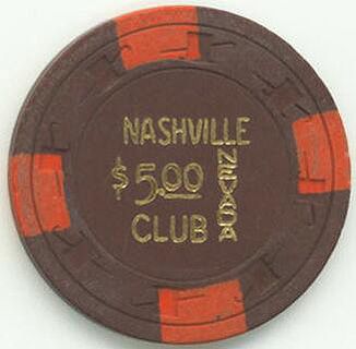 Nashville Nevada Club $5 Casino Chip 