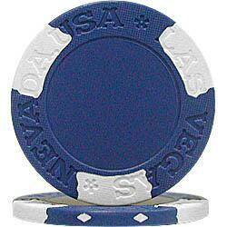 Las Vegas Style Blue Poker Chip