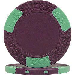 Las Vegas Style Purple Poker Chip