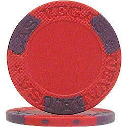 Las Vegas Style Red Poker Chip