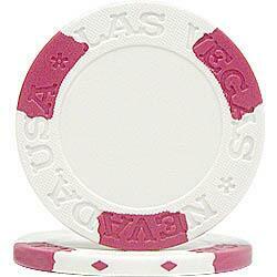 Las Vegas Style White Poker Chip