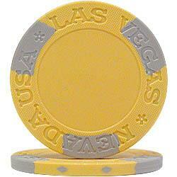 Las Vegas Style Yellow Poker Chip