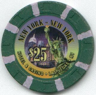 New York New York $25 Casino Chip