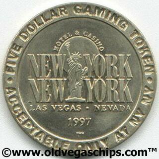 New York New York $5 Slot Token