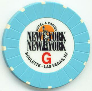 New York, New York Complete Roulette Casino Chip Set 