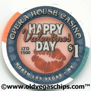 Opera House Valentine's Day $1 Casino Chips