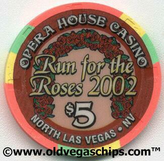 Opera House Kentucky Derby 2002 $5 Casino Chip