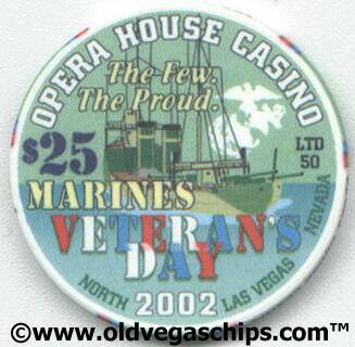 Opera House Marines 2002 $25 Chip