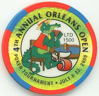 Orleans Casino 4th Poker Tournament $5 Casino Chip