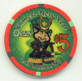 O'Shea's Chinese New Year Snake $5 Casino Chip