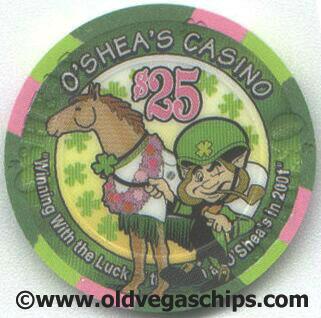 O'Shea's Kentucky Derby 2001 $5 Casino Chip