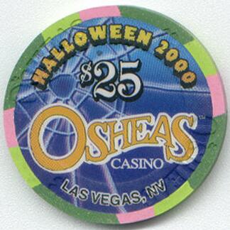 O'Shea's Casino Halloween 2000 $25 Casino Chip 