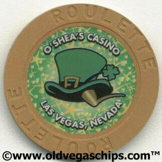 O'Shea's Casino Hat & Pipe Brown Roulette Casino Chip