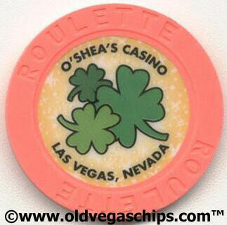 O'Shea's Casino 4 Leaf Clovers Orange Roulette Casino Chip