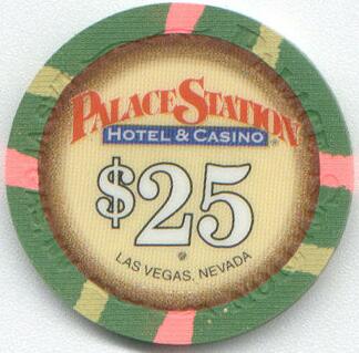Palace Station $25 Casino Chip