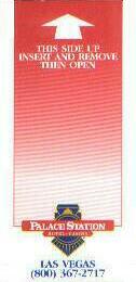 Las Vegas Palace Station Hotel Room Key
