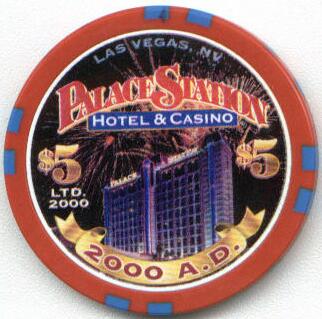 Palace Station Millennium $5 Casino Chip
