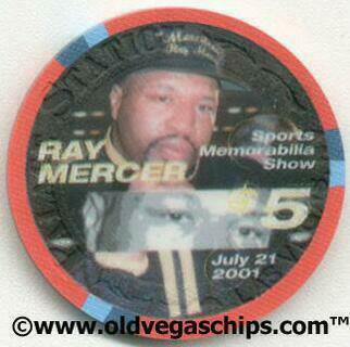 Palace Station Ray Mercer $5 Casino Chip
