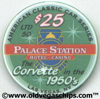 Palace Station 1958 Corvette Roadster $25 Casino Chip