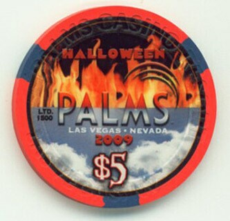 Palms Hotel Halloween 2009 $5 Casino Chip