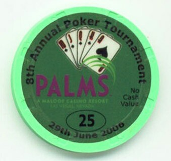 Las Vegas Palms Hotel Poker/BlackJack Tournament 2006 NCV $25 Casino Chip