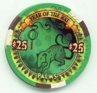 Palms Hotel Year of the Rat 2008 $25 Casino Chip