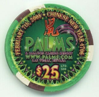 Palms Hotel Year of the Rat 2008 $25 Casino Chip