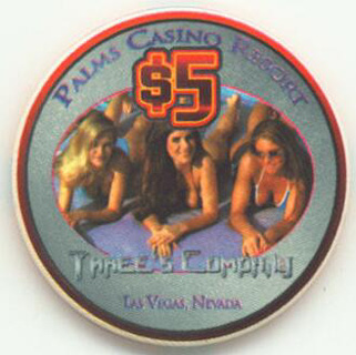 Palms Hotel Three's Company $5 Casino Chip