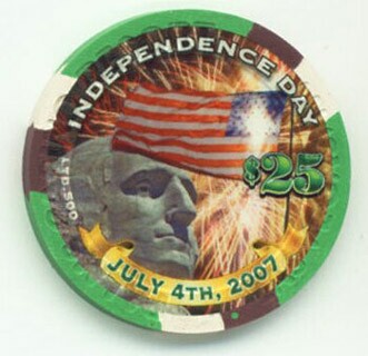 Palms Hotel 4th of July 2007 $25 Casino Chip