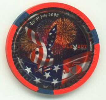 Palms Hotel 4th of July 2008 $5 Casino Chip