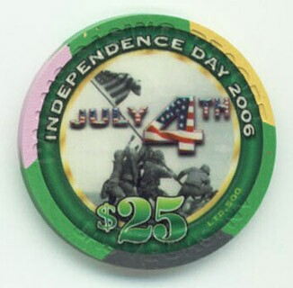 Palms Hotel 4th of July 2006 $25 Casino Chip