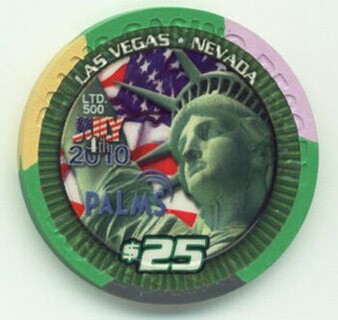 Palms Hotel 4th of July 2010 $25 Casino Chip