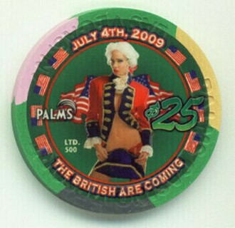 Palms Hotel 4th of July 2009 $25 Casino Chip