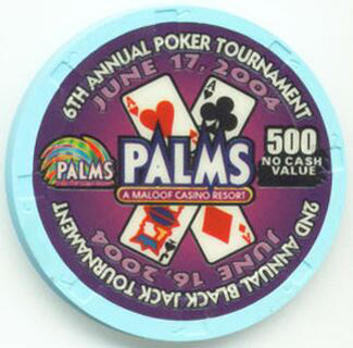 Palms Hotel BlackJack/Poker Tournament 2004 NCV $500 Casino Chip