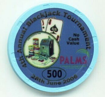 Palms Hotel BlackJack/Poker Tournament 2006 NCV $500 Casino Chip