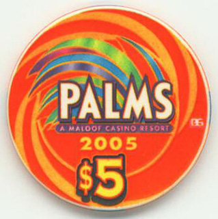 Palms Hotel Ace, King, Queen, Jack, 2005 Casino Chip Set