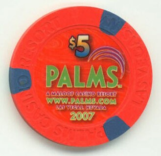 Palms Hotel 2007 $5 Casino Chip 