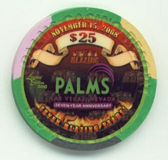 Palms Hotel 7th Anniversary 2008 $25 Casino Chip