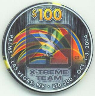 Palms Playboy X-TREME TEAM 2004 $100 Casino Chip