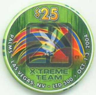Palms Playboy X-TREME TEAM 2004 $25 Casino Chip 