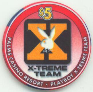 Palms Hotel Playboy X-Treme Team $5 Casino Chip