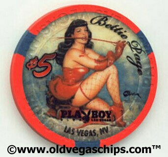 Palms Hotel Bettie Page 2009 $5 Casino Chip