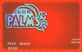 Palms Casino Slot Club Card