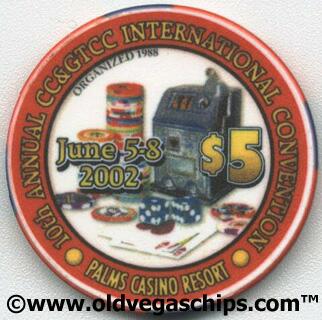 Palms Hotel Chip Collectors Convention $5 Casino Chip